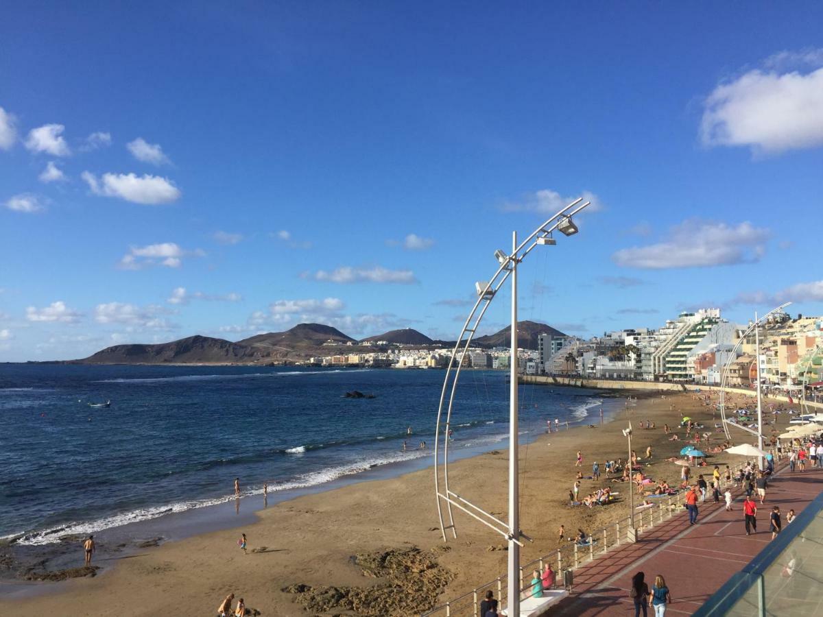 라스팔마스 Piso Con Piscina Y Garaje En La Playa De Las Canteras 아파트 외부 사진