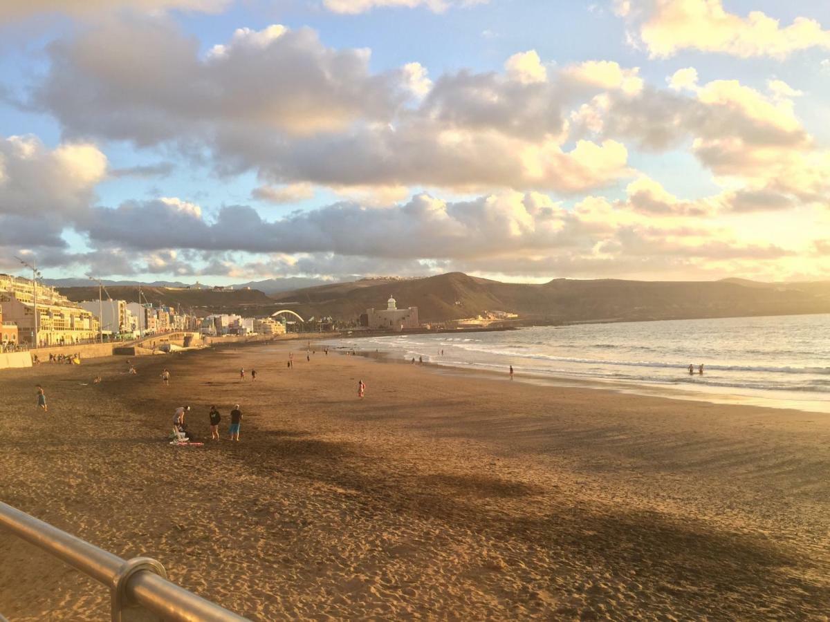 라스팔마스 Piso Con Piscina Y Garaje En La Playa De Las Canteras 아파트 외부 사진