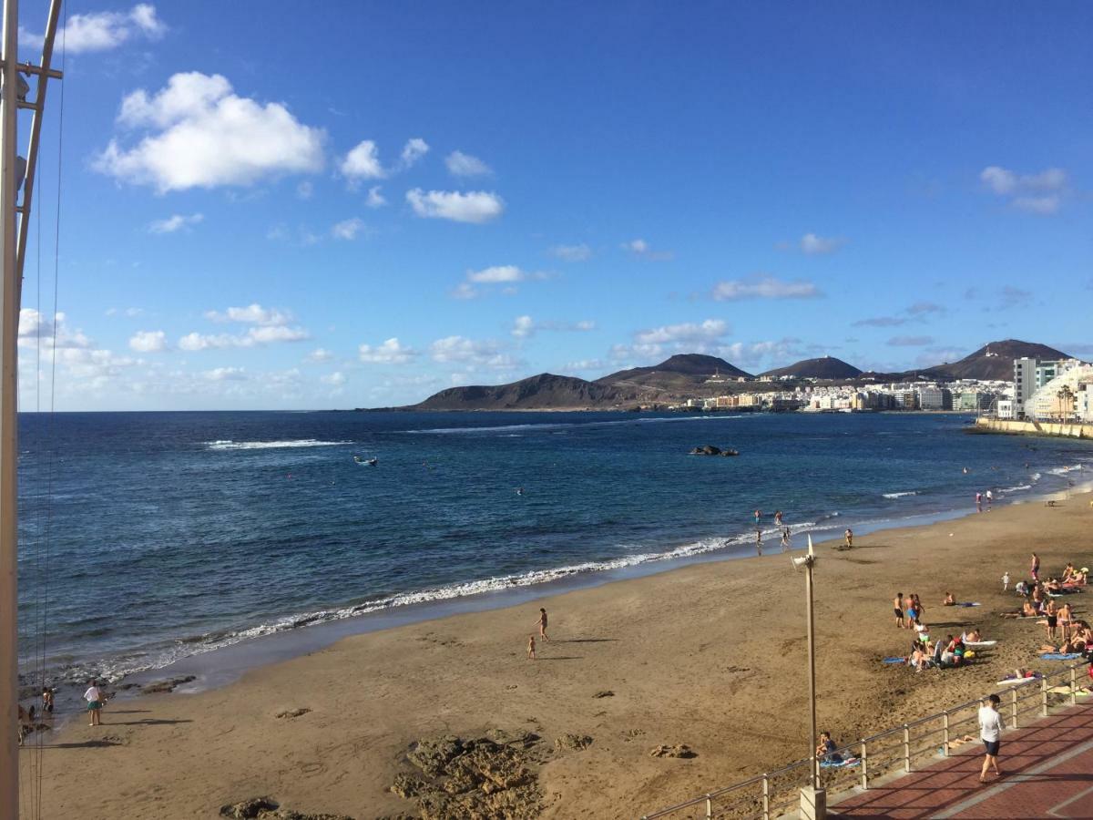 라스팔마스 Piso Con Piscina Y Garaje En La Playa De Las Canteras 아파트 외부 사진